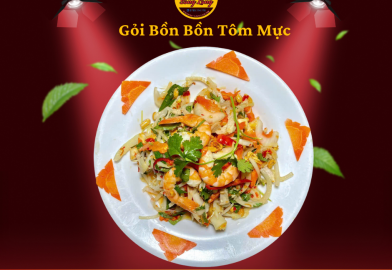 GỎI BÒN BỒN TÔM MỰC 