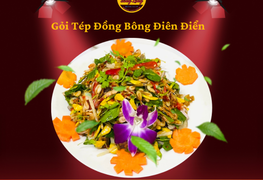 GỎI TÉP ĐỒNG BÔNG ĐIÊN ĐIỂN 
