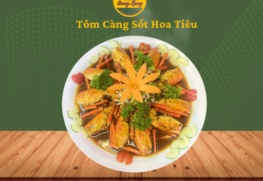 TÔM CÀNG SỐT HOA TIÊU 