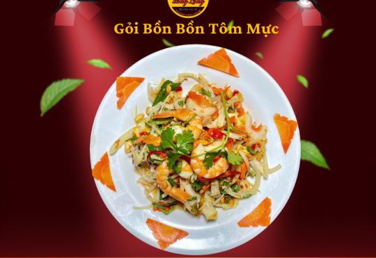 GỎI BÒN BỒN TÔM MỰC 